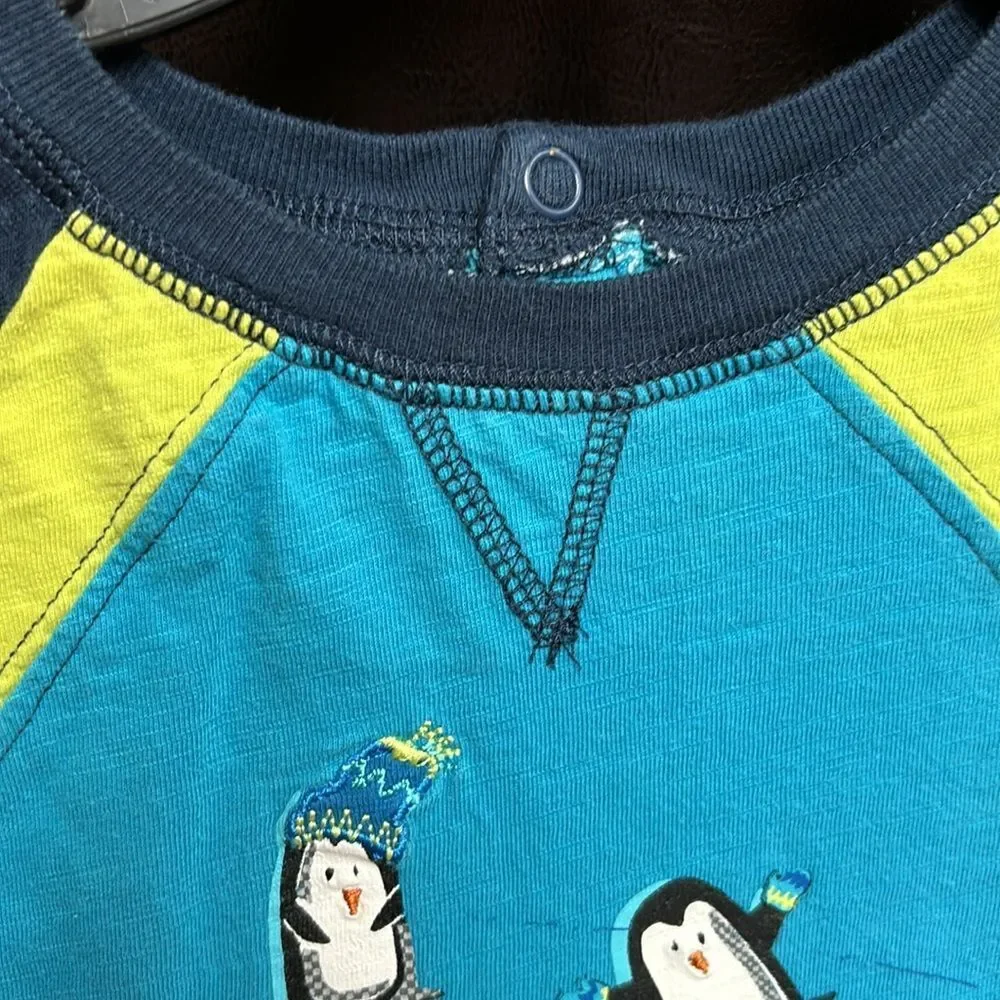 Koala Kids | Baby Boys Penguin Long Sleeve Onesie T Shirt